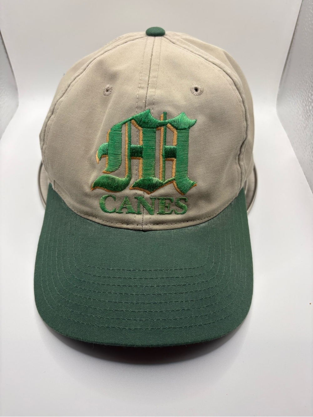 Vintage Miami Hurricanes Canes Twins Enterprise Snapback Hat NCAA USA